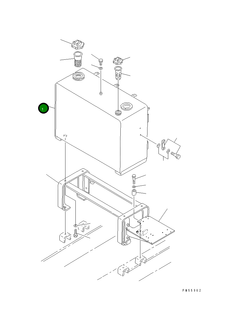 Бак 23D-04-11410 Komatsu