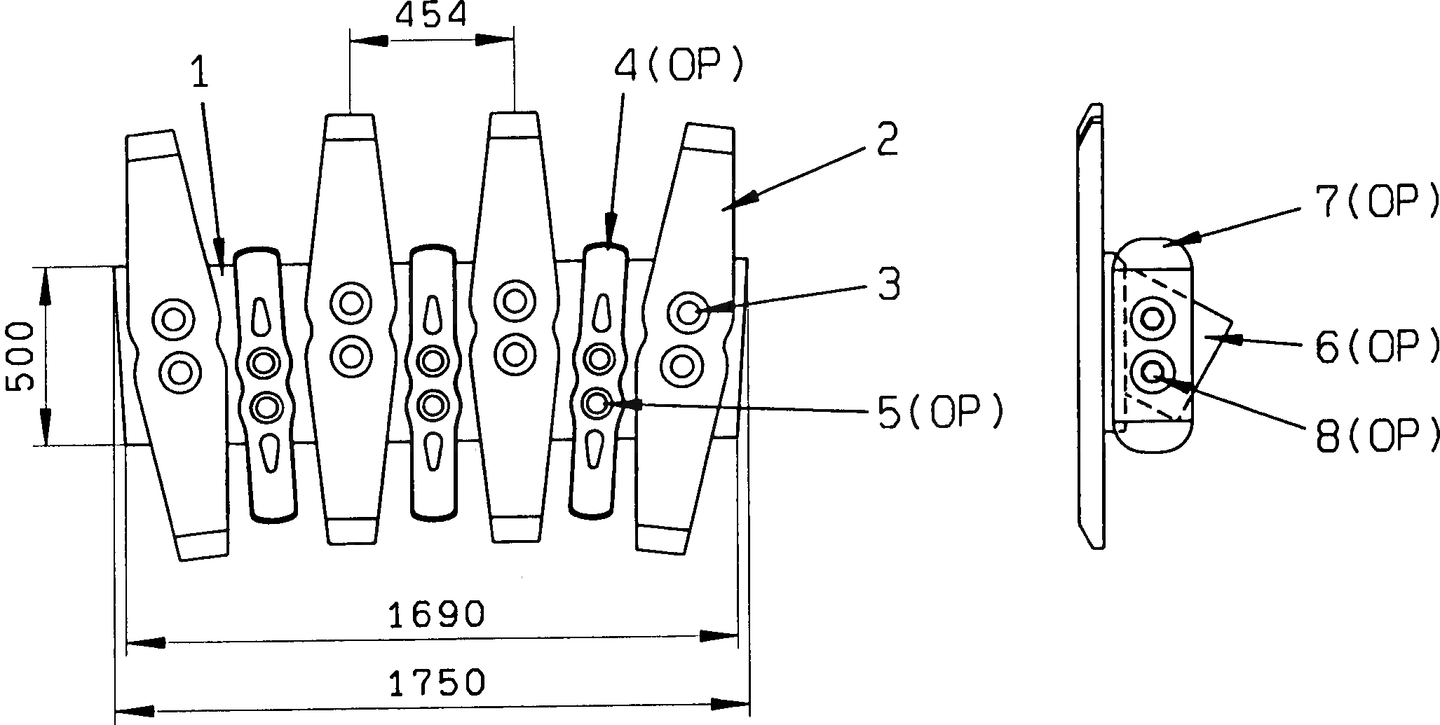 Болт(M48) (OP) PZKV035076 Komatsu