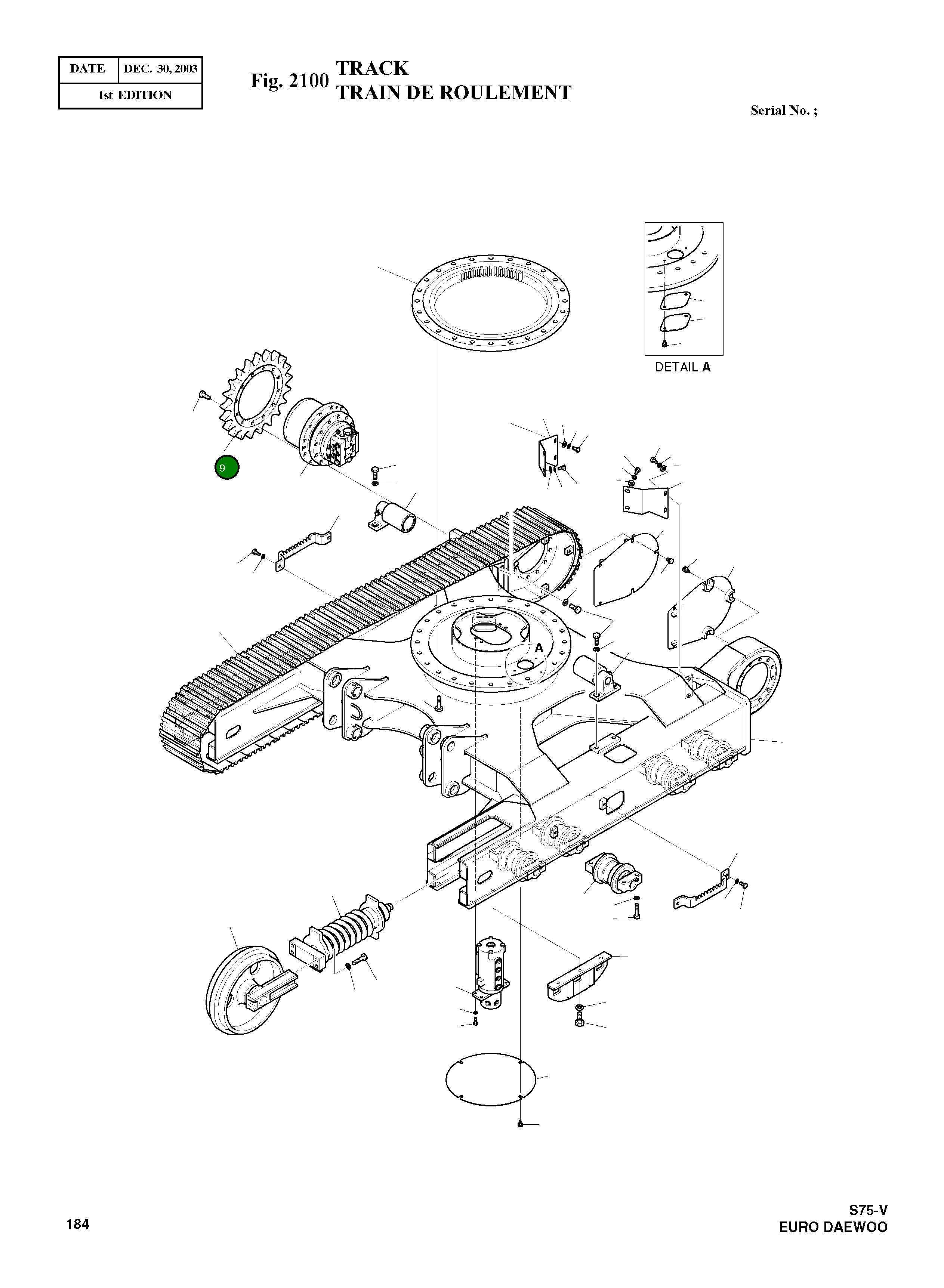 Ведущая звезда 108-00020 Komatsu