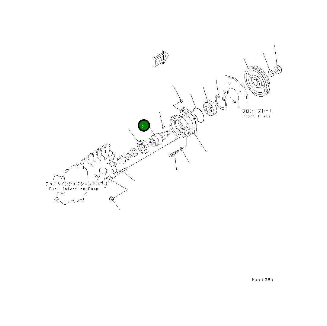 Вал 6221-71-3410 Komatsu