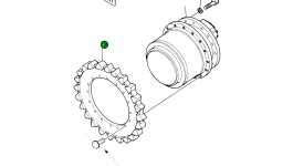 Ведущая звезда 108-00017 Komatsu
