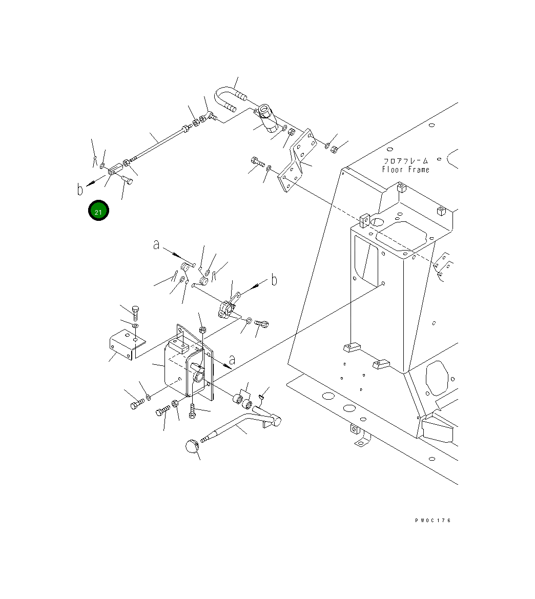 Вилка 04221-20634 Komatsu
