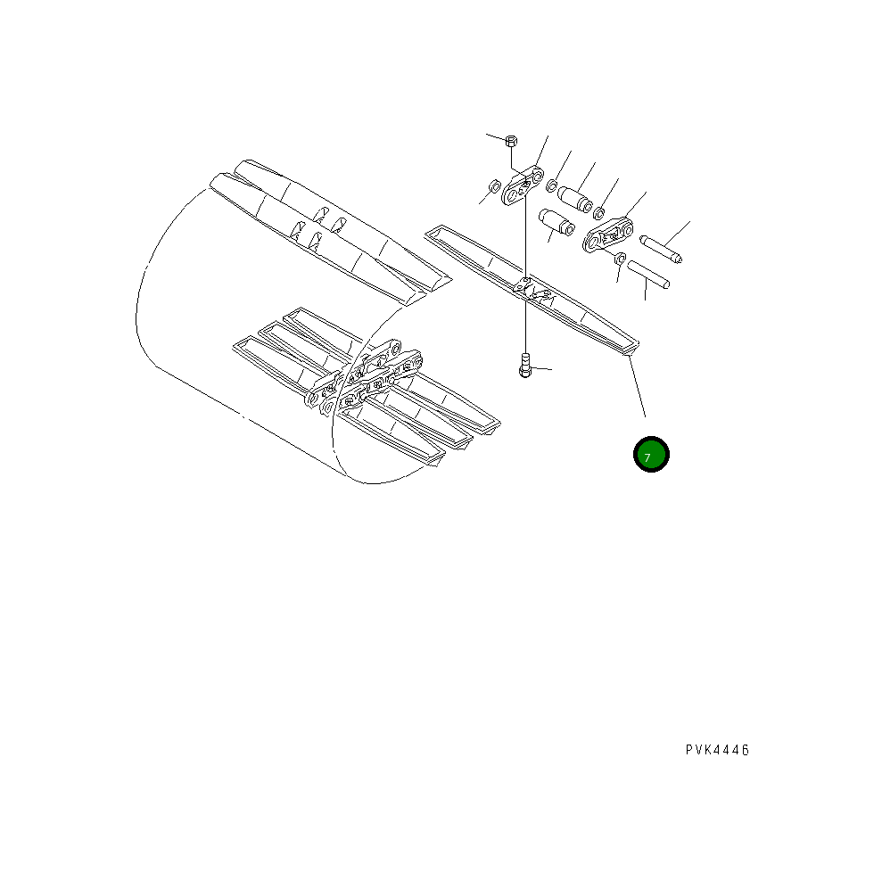 Башмак 10F-A70-4711 Komatsu