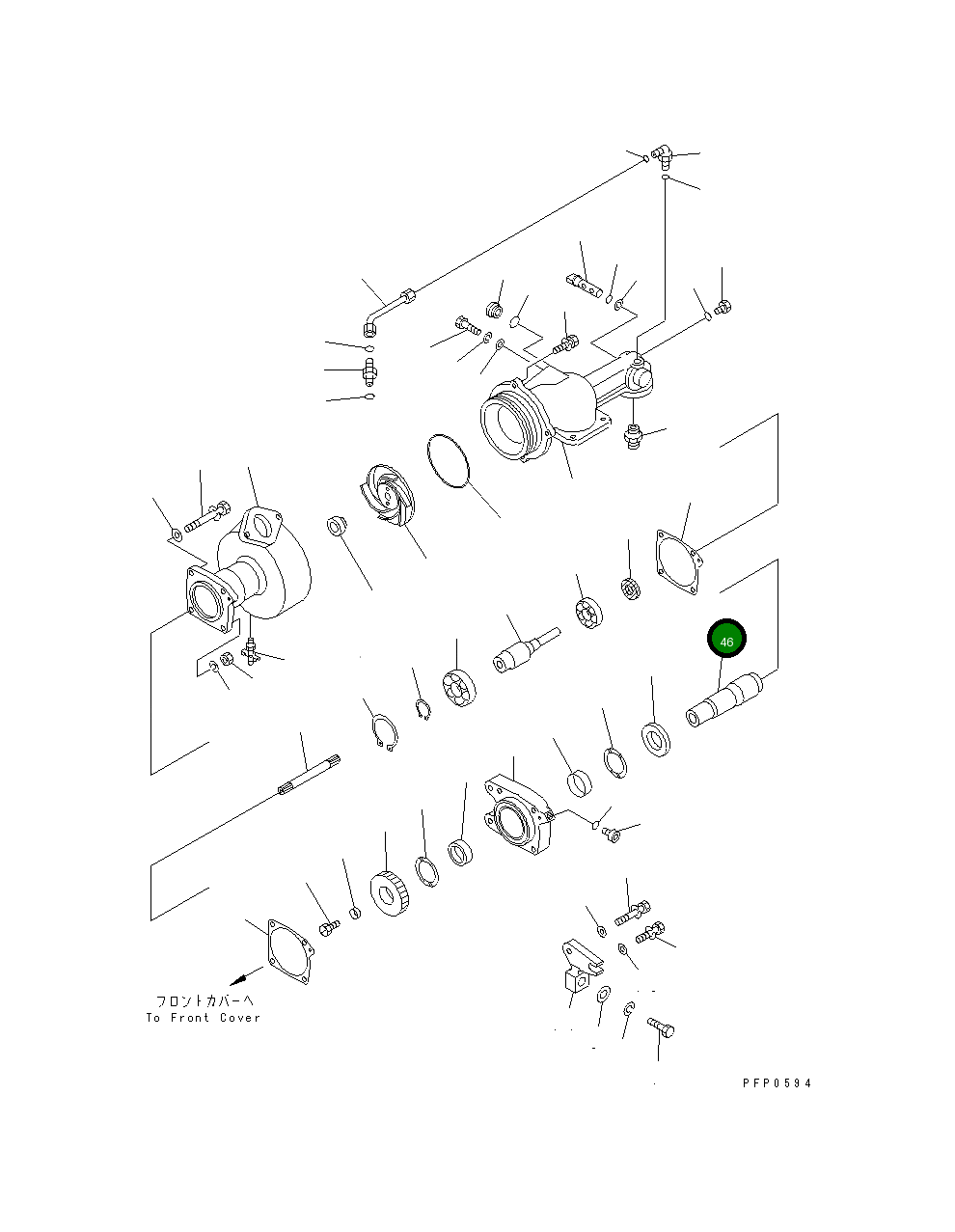 Вал CU3329524 Komatsu