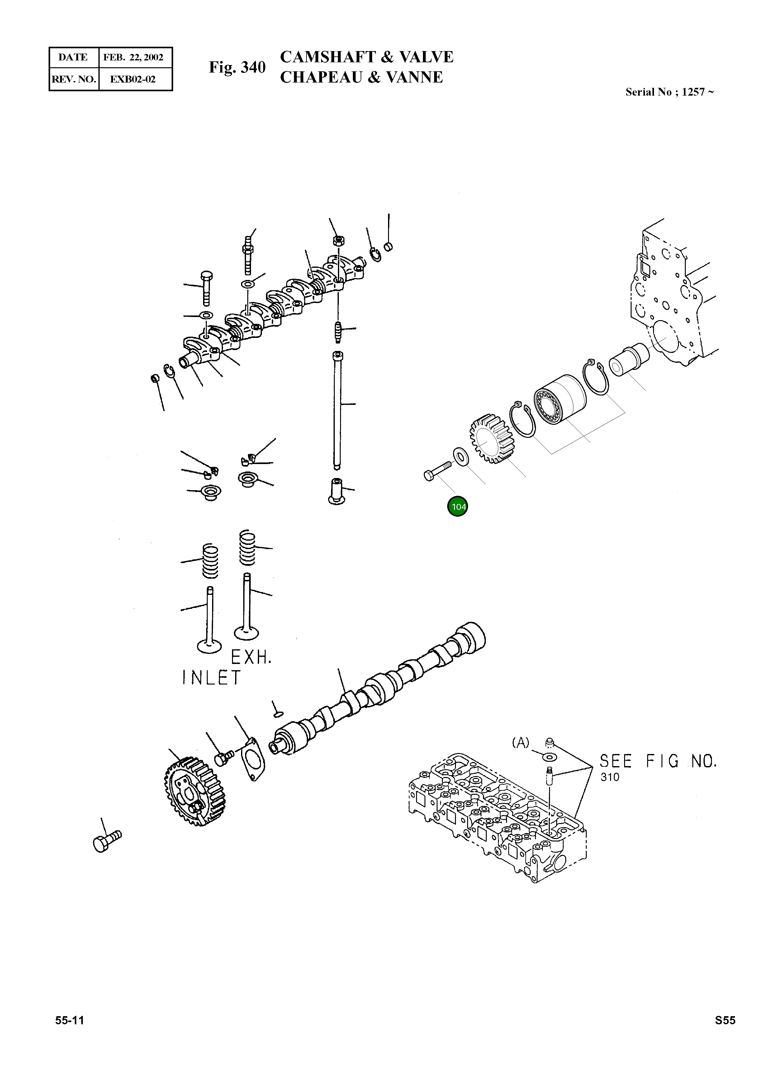 Болт M12X67 894109-7061 Komatsu