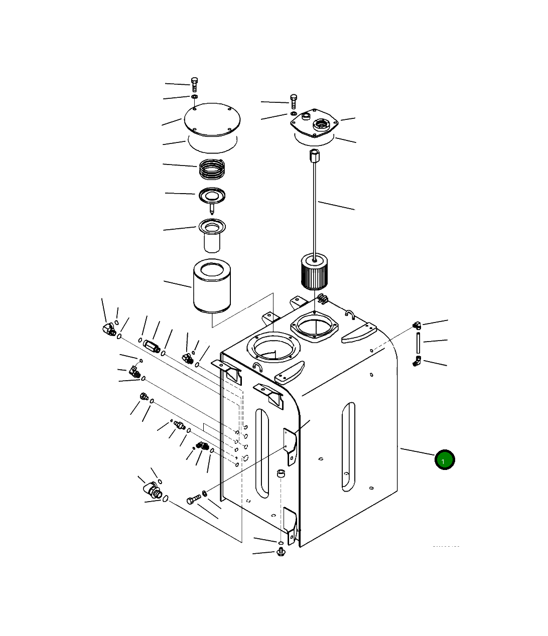 Бак 208-60-41113 Komatsu