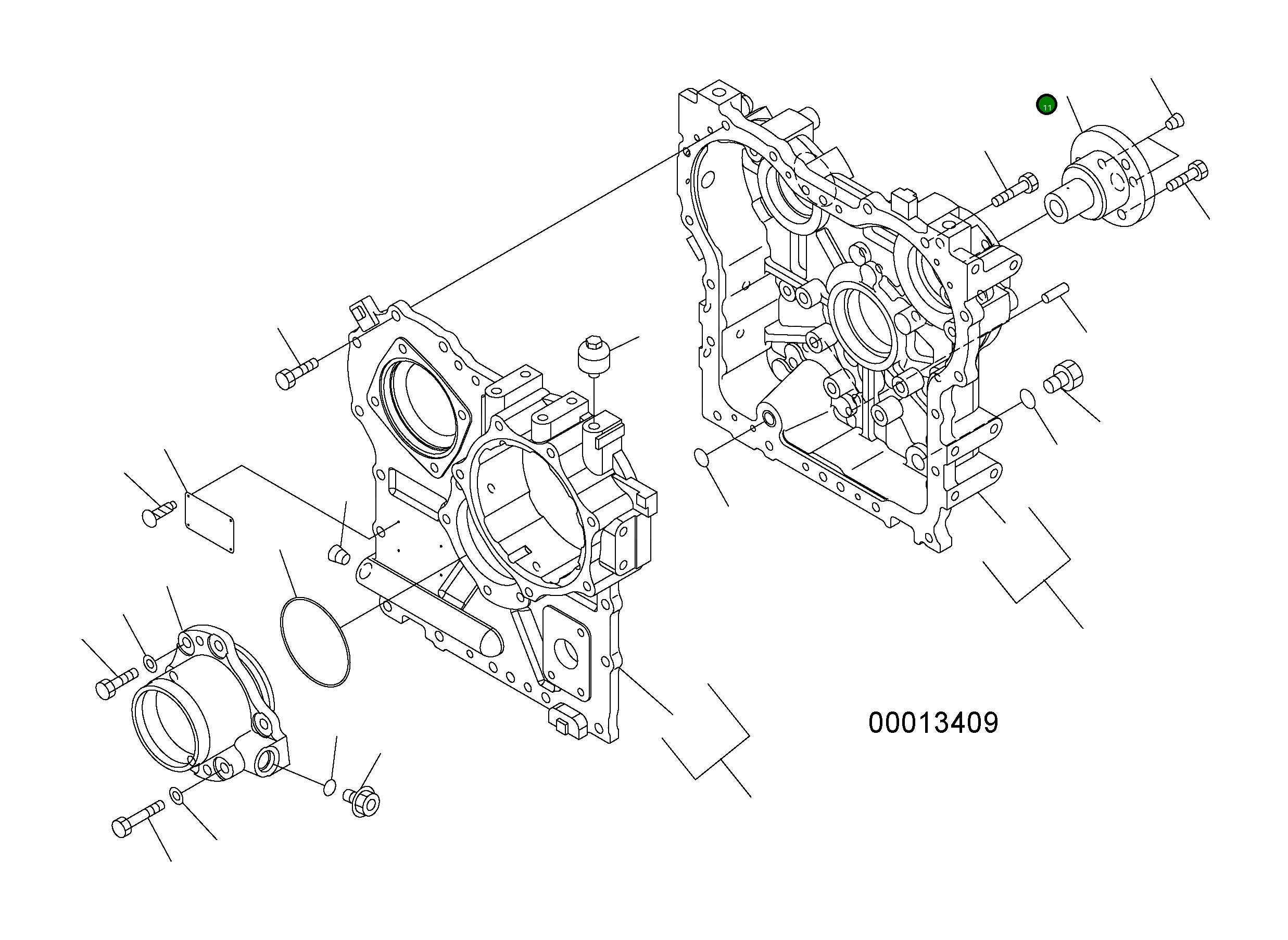 Вал 416-17-32811 Komatsu