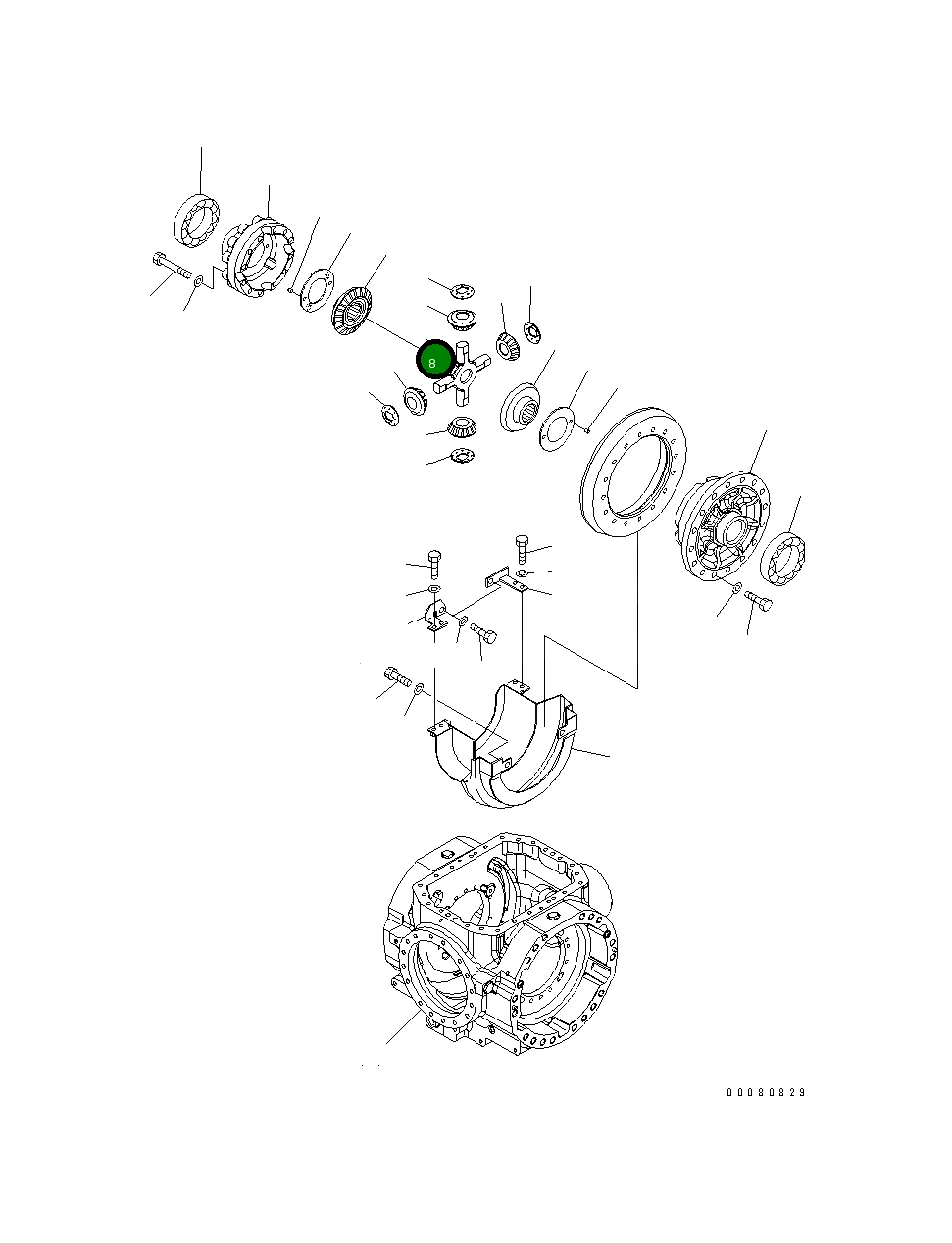 Вал 421-22-31411 Komatsu