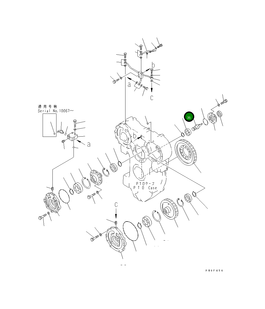 Вал 19M-13-14470 Komatsu