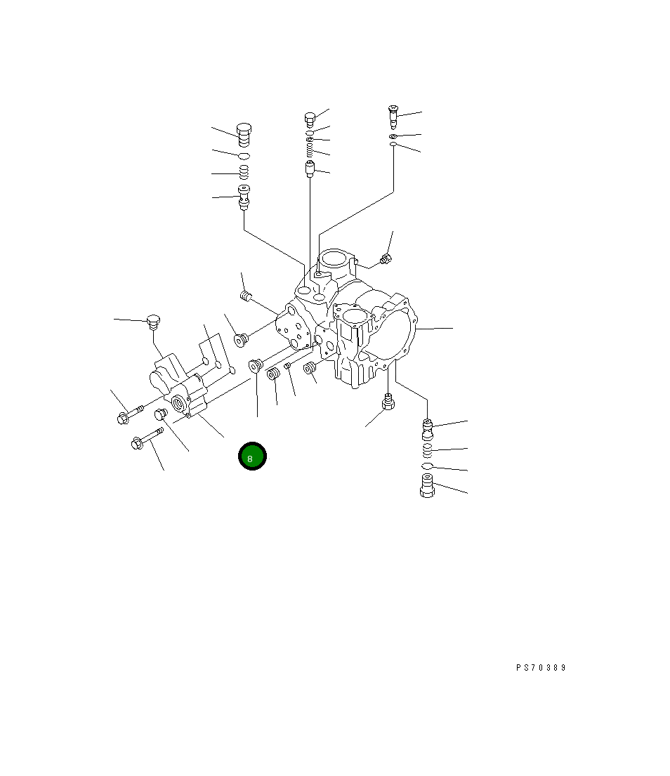 Адаптер 258-81-22210 Komatsu