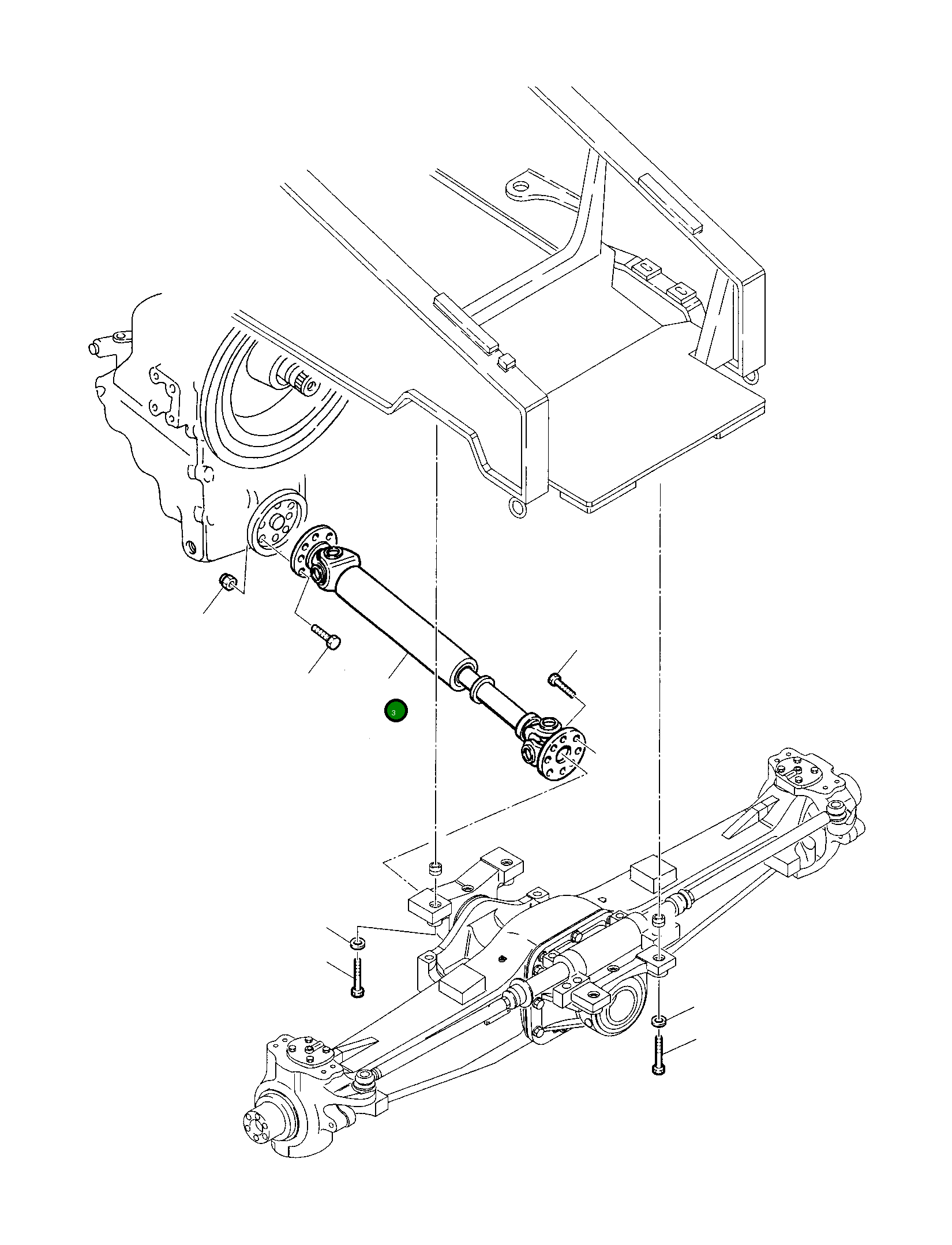 Вал 312606055 Komatsu