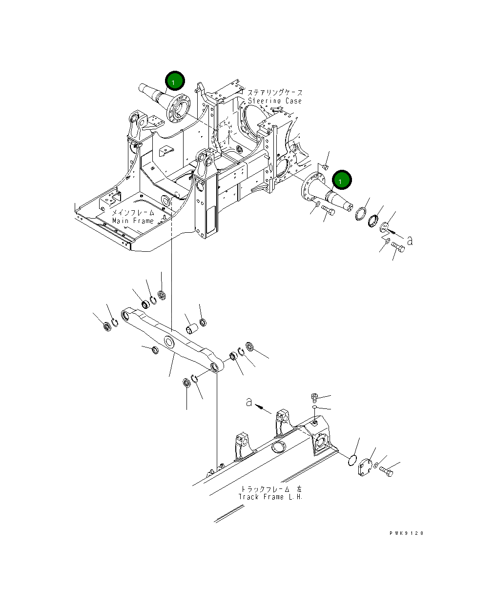Вал 134-50-61111 Komatsu