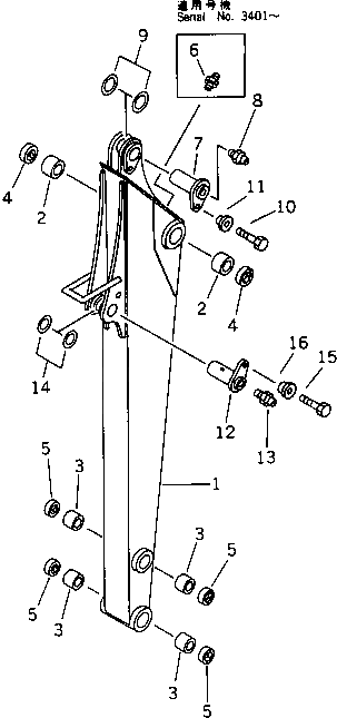 Вал \4\20U-70-12230 Komatsu