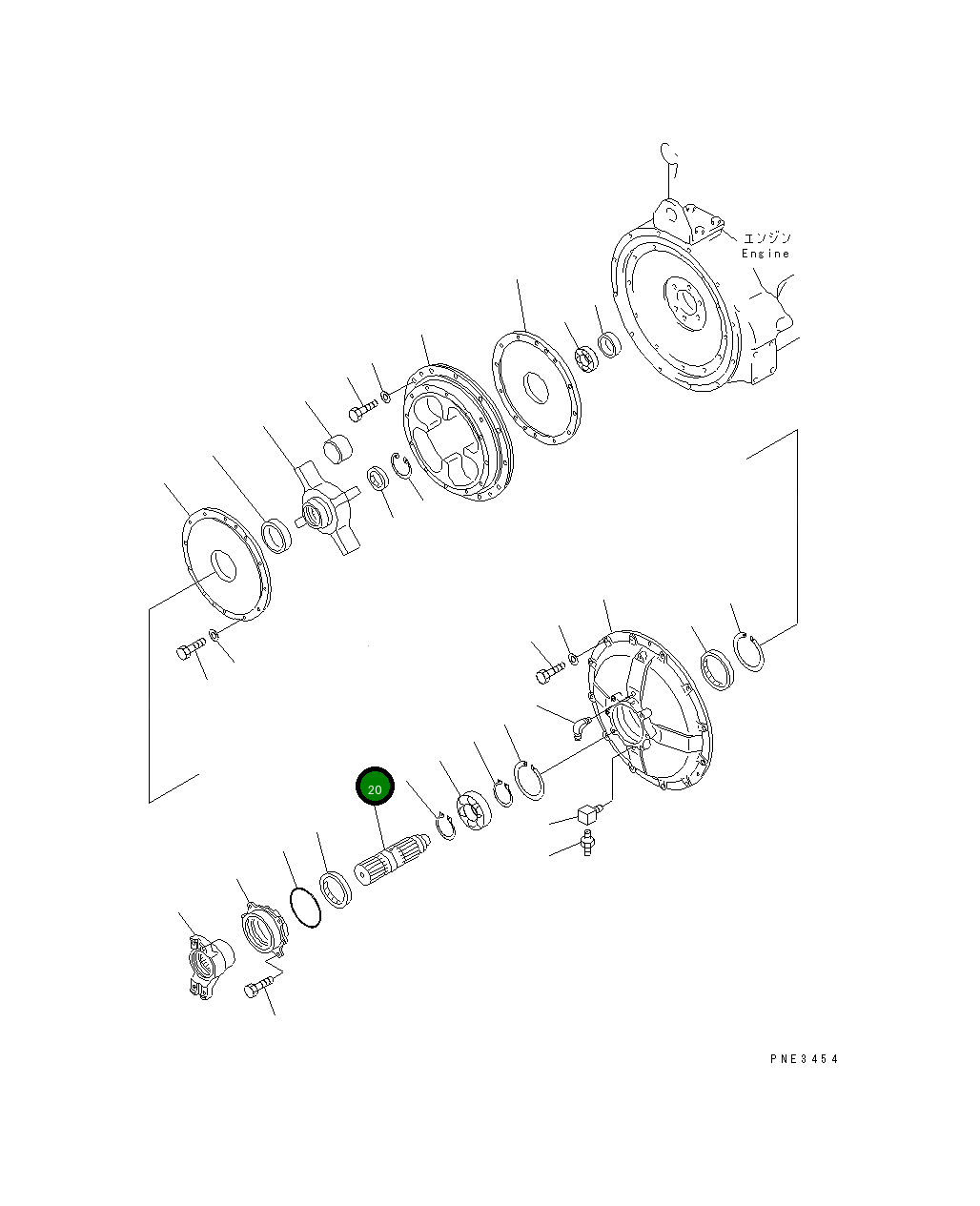 Вал 425-12-11141 Komatsu