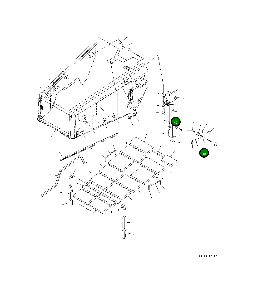 Вилка 1B0-43-16140 Komatsu