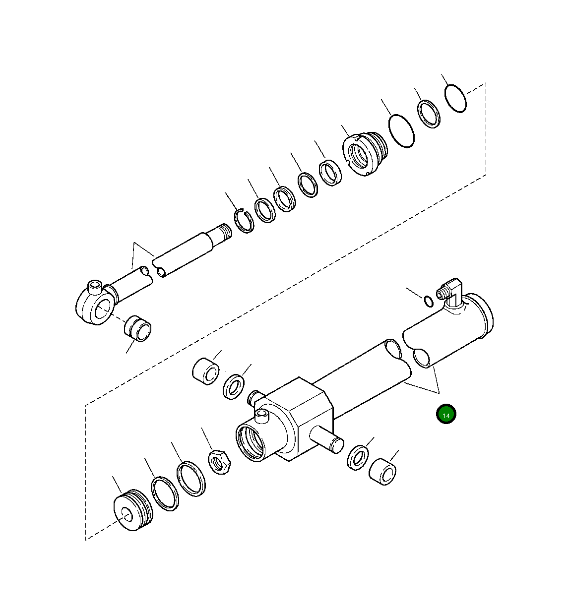 Барабан цилиндра 707-12-80210 Komatsu