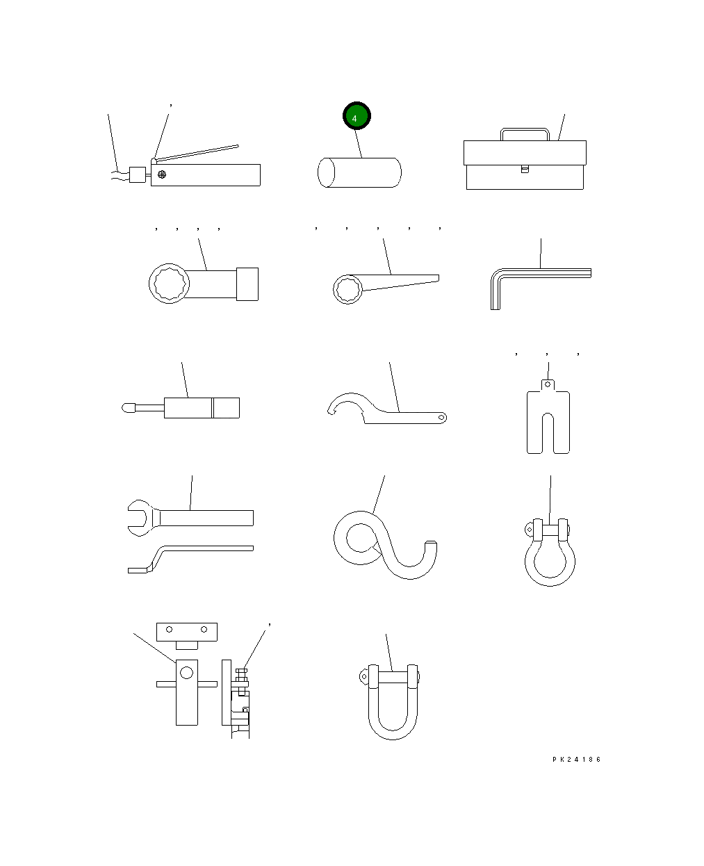 Вал KHJC-48818-4 Komatsu