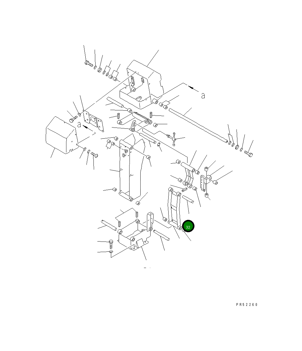 Вал 234-43-27330 Komatsu