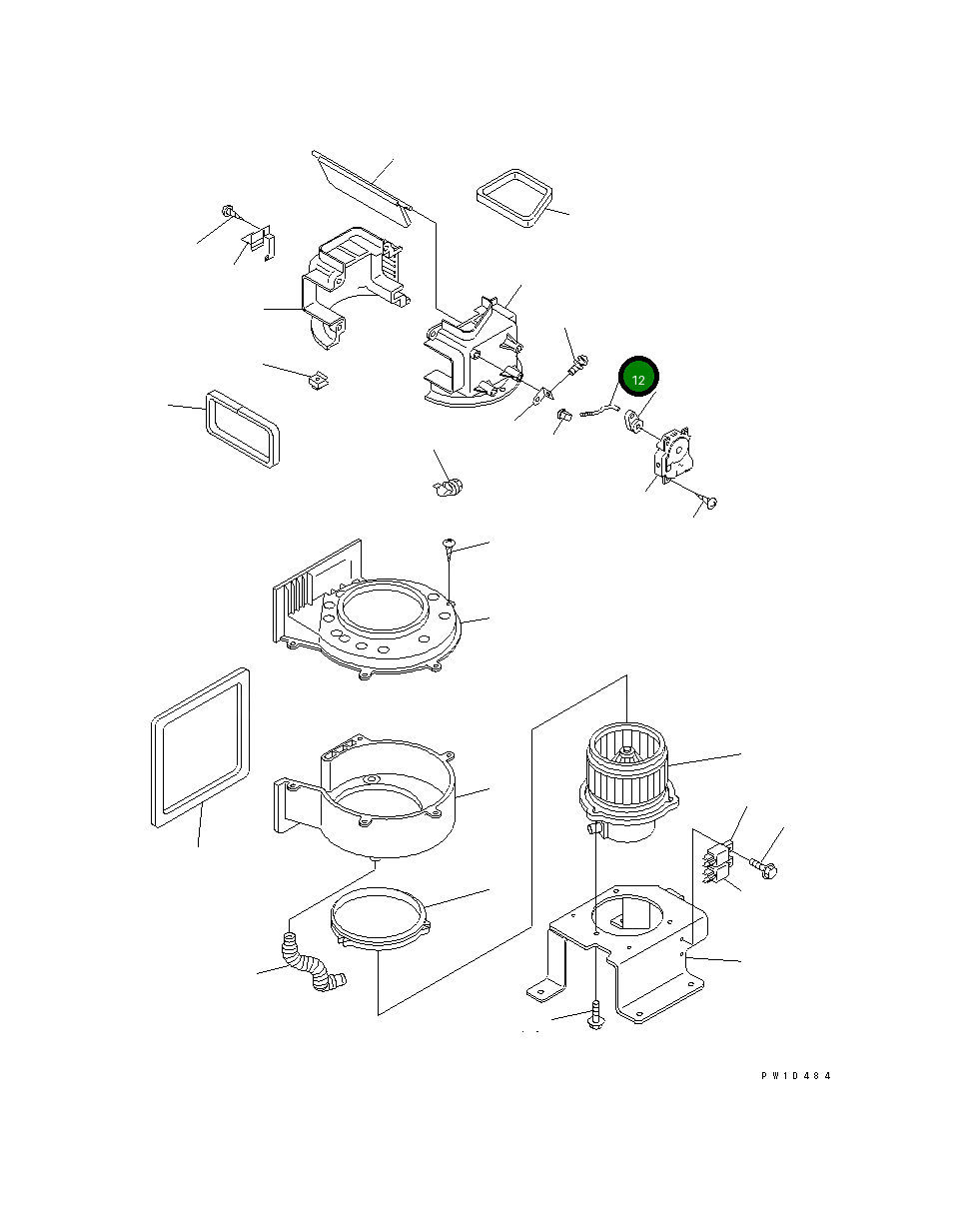 Вал ND116662-7120 Komatsu
