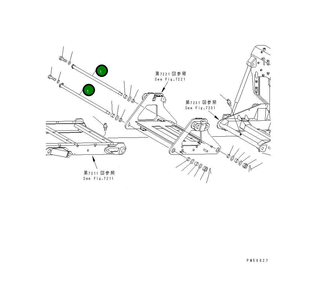Вал 262-97-72230 Komatsu