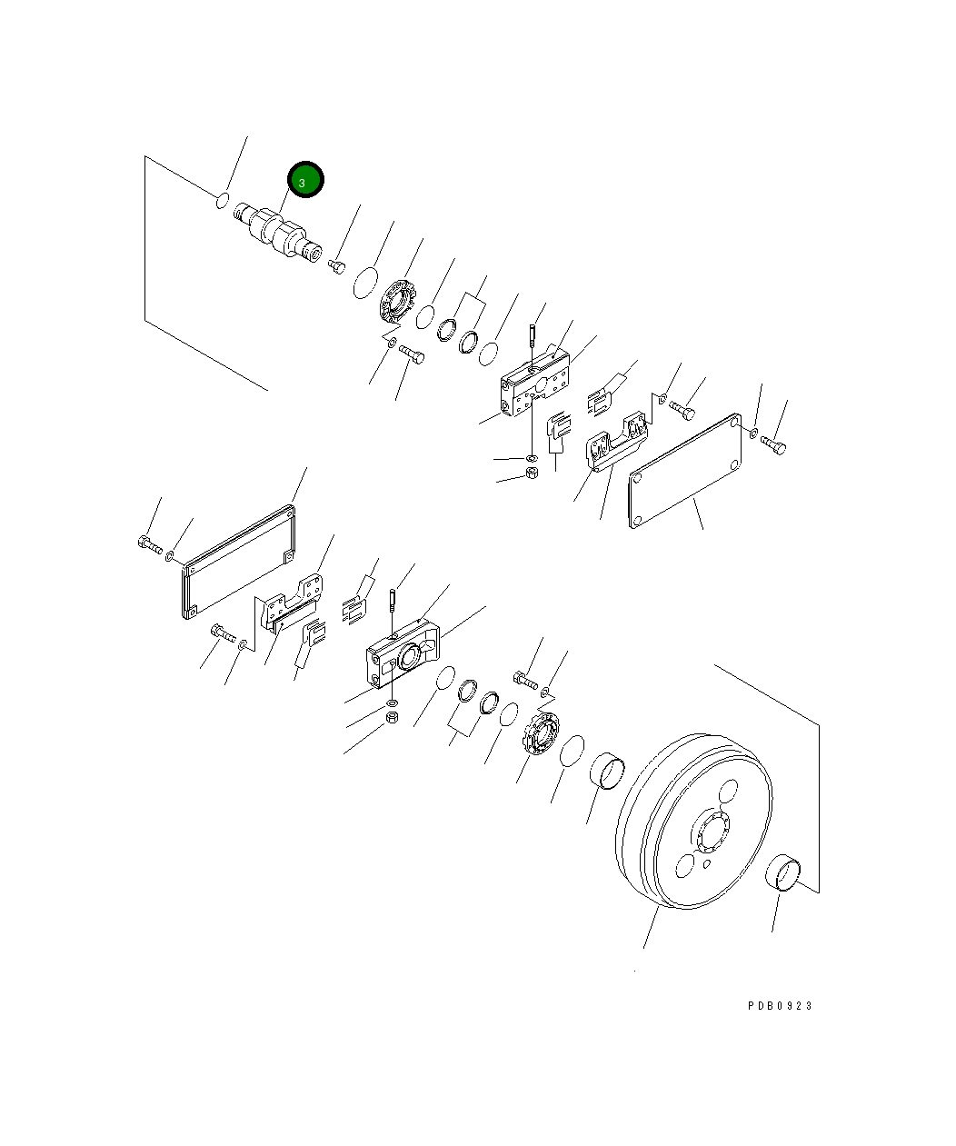 Вал 17A-30-13330 Komatsu