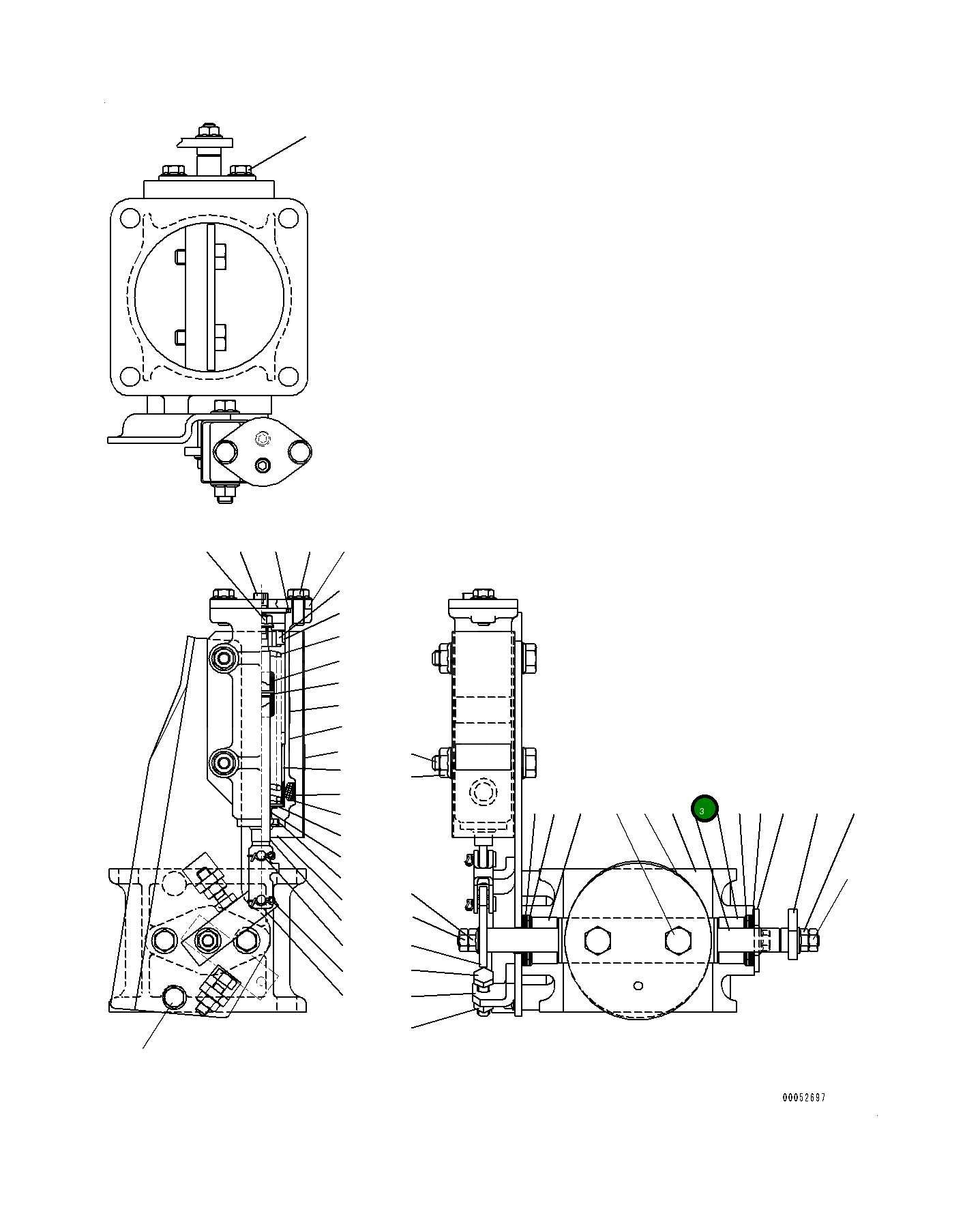 Вал MY281-25302 Komatsu
