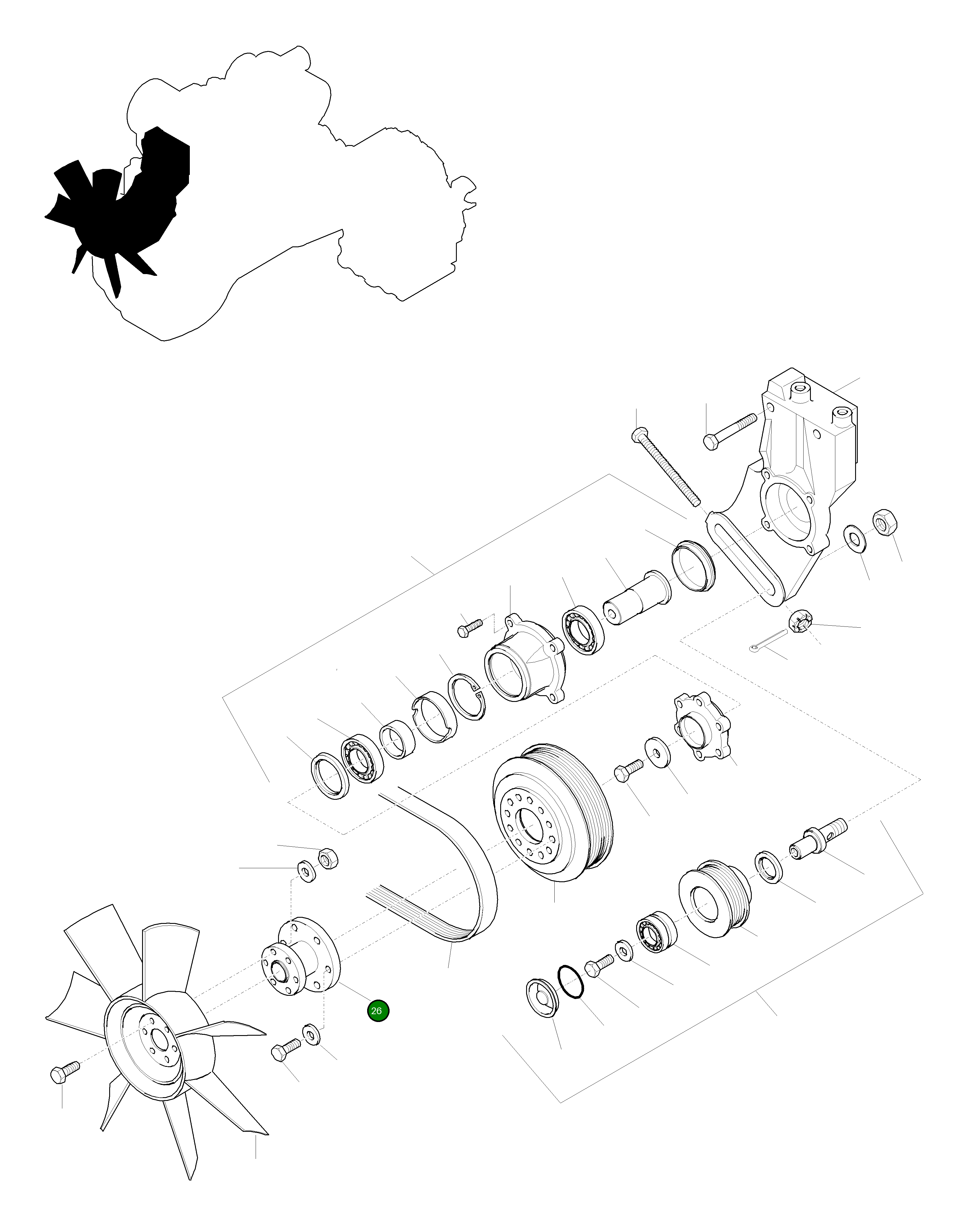 Вал 421-01-H2620 Komatsu