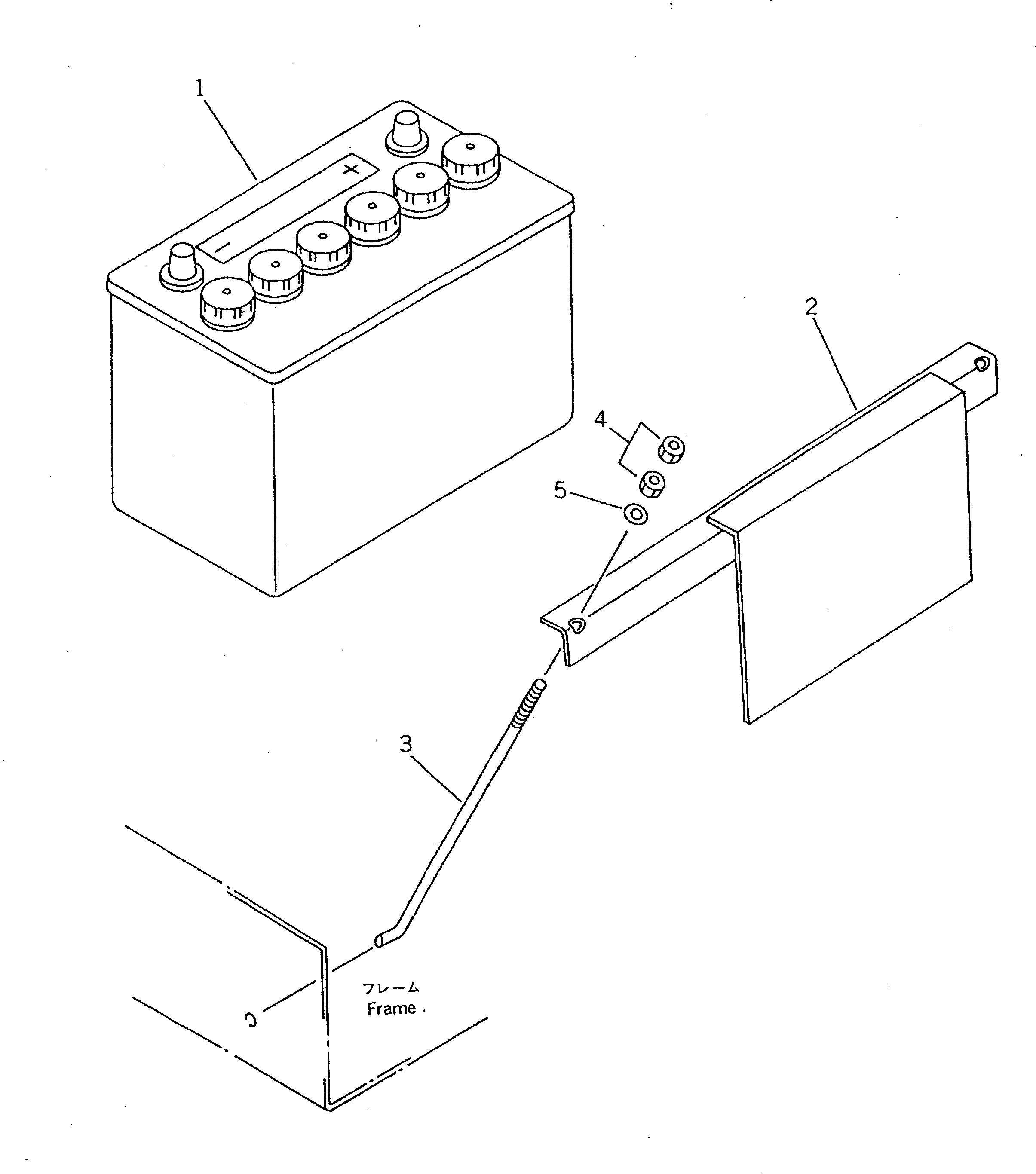 АккумуляторВ 12V 40AH FF7830-06510 Komatsu