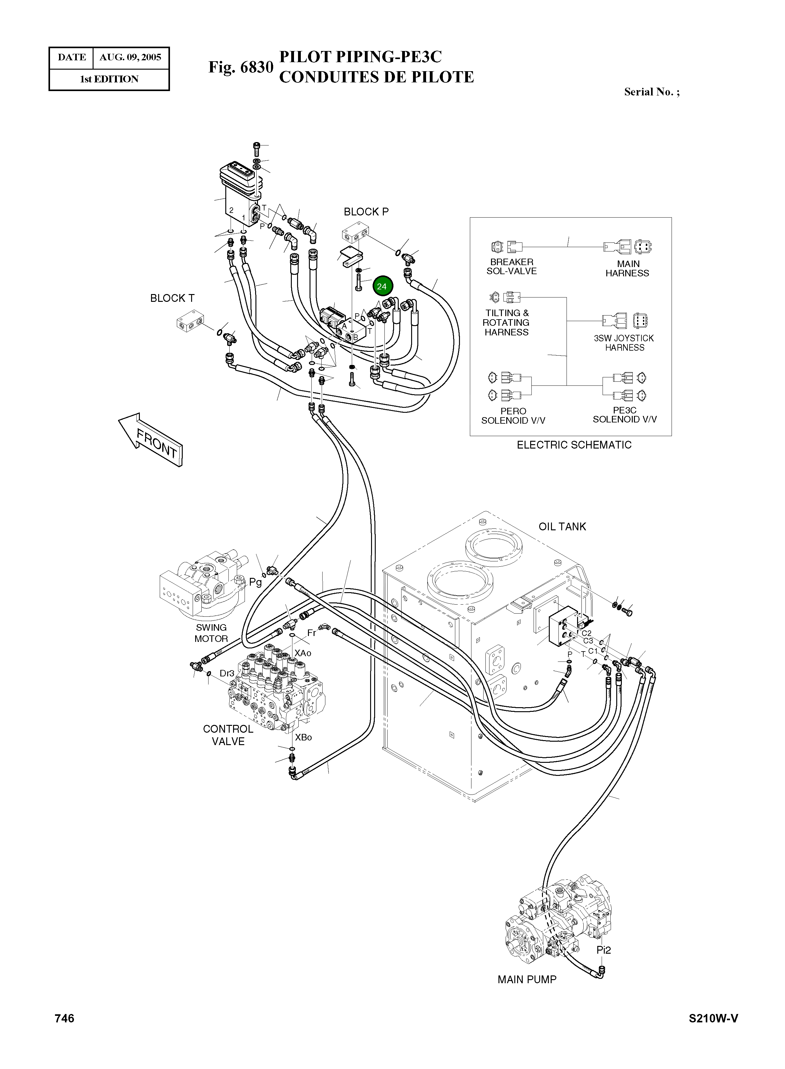 Болт M12X1.5X75 S0559063 Komatsu