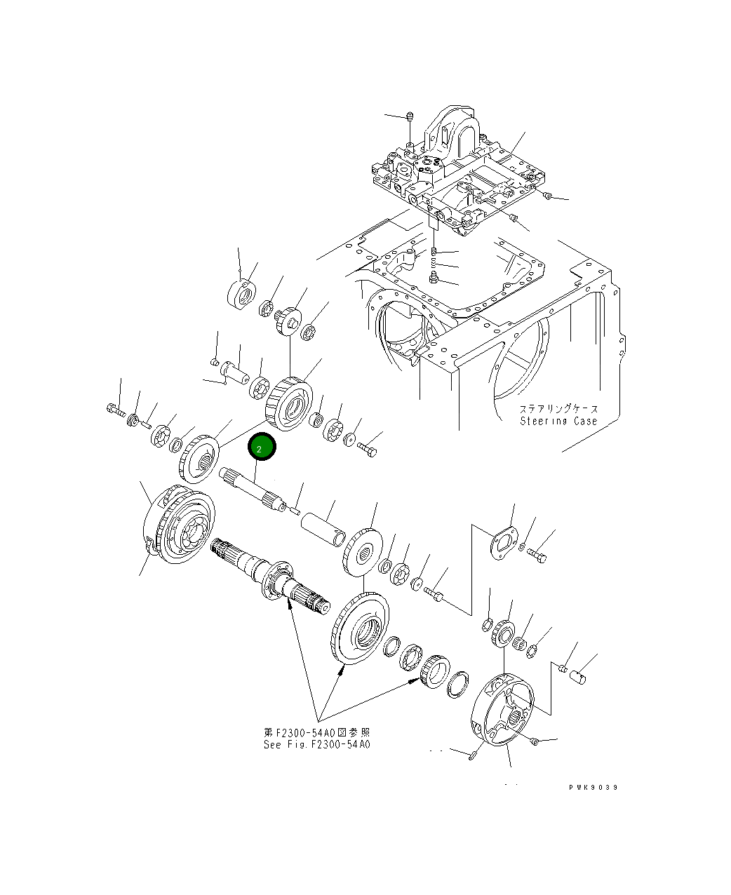 Вал 14Y-22-12121 Komatsu
