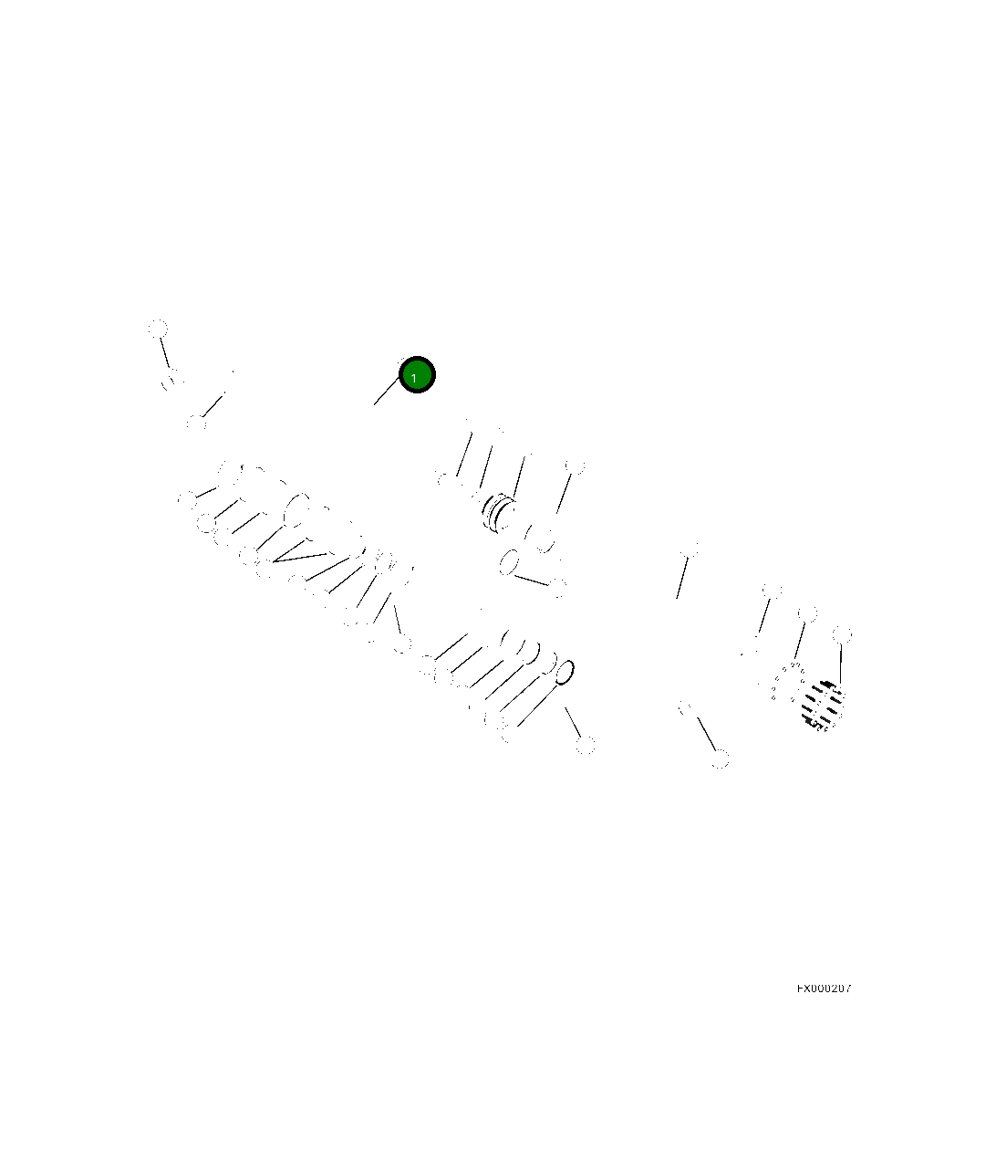 Барабан в сборе 4A1-6C-10140 Komatsu