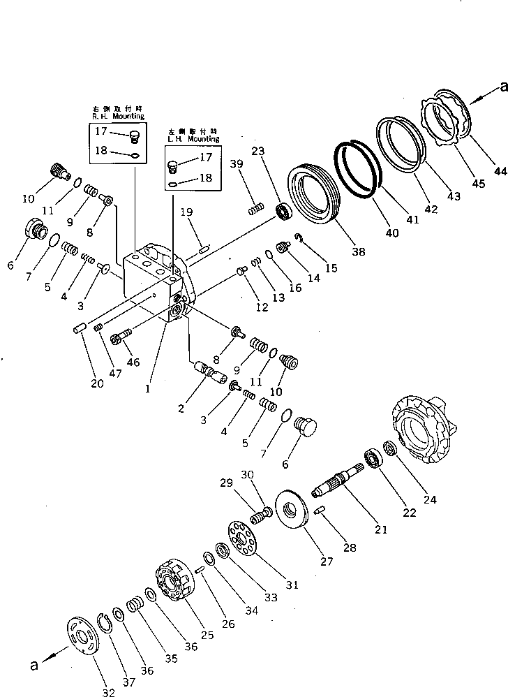 Вал TZ880A2002-00A Komatsu