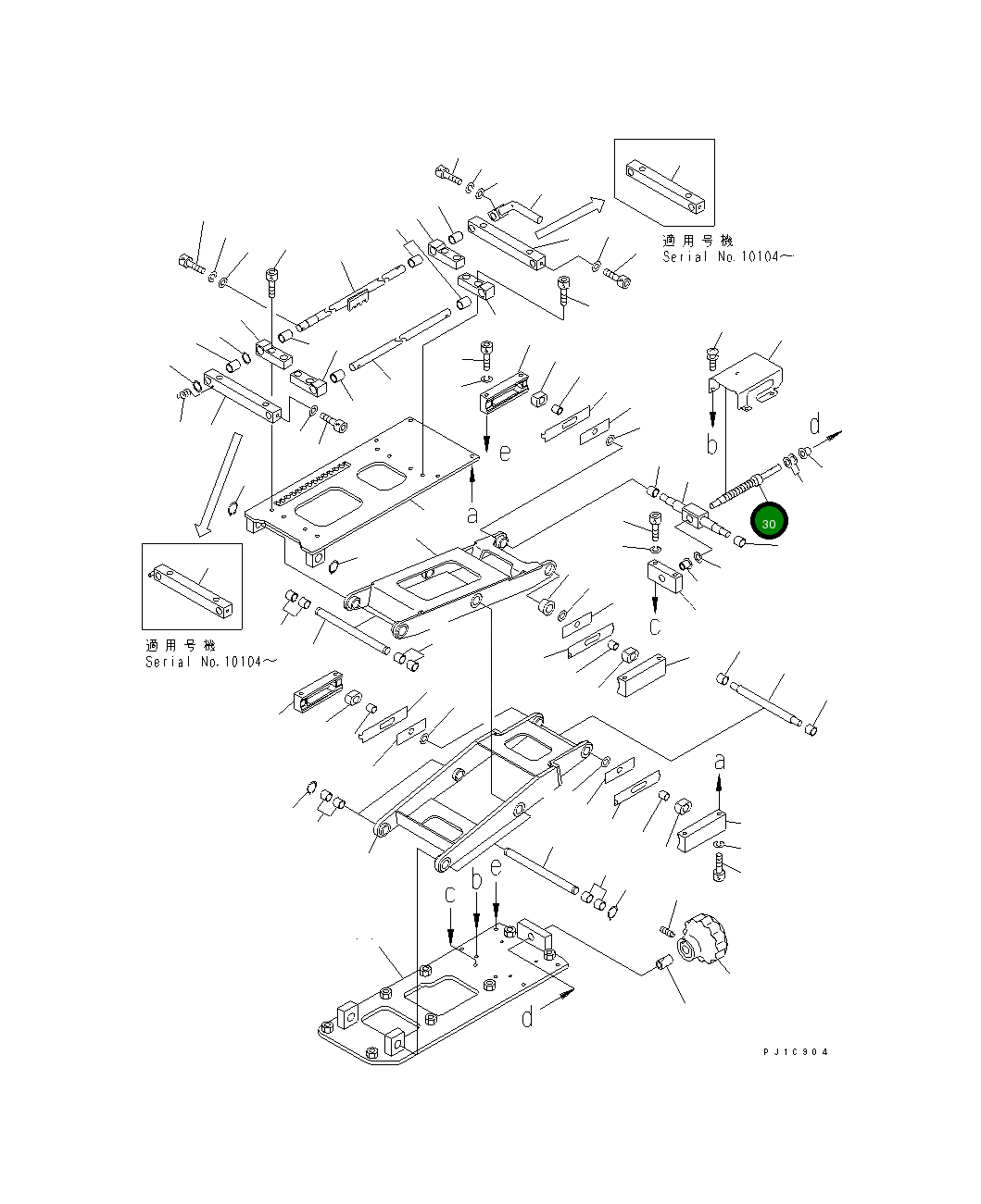 Вал 19M-43-34440 Komatsu