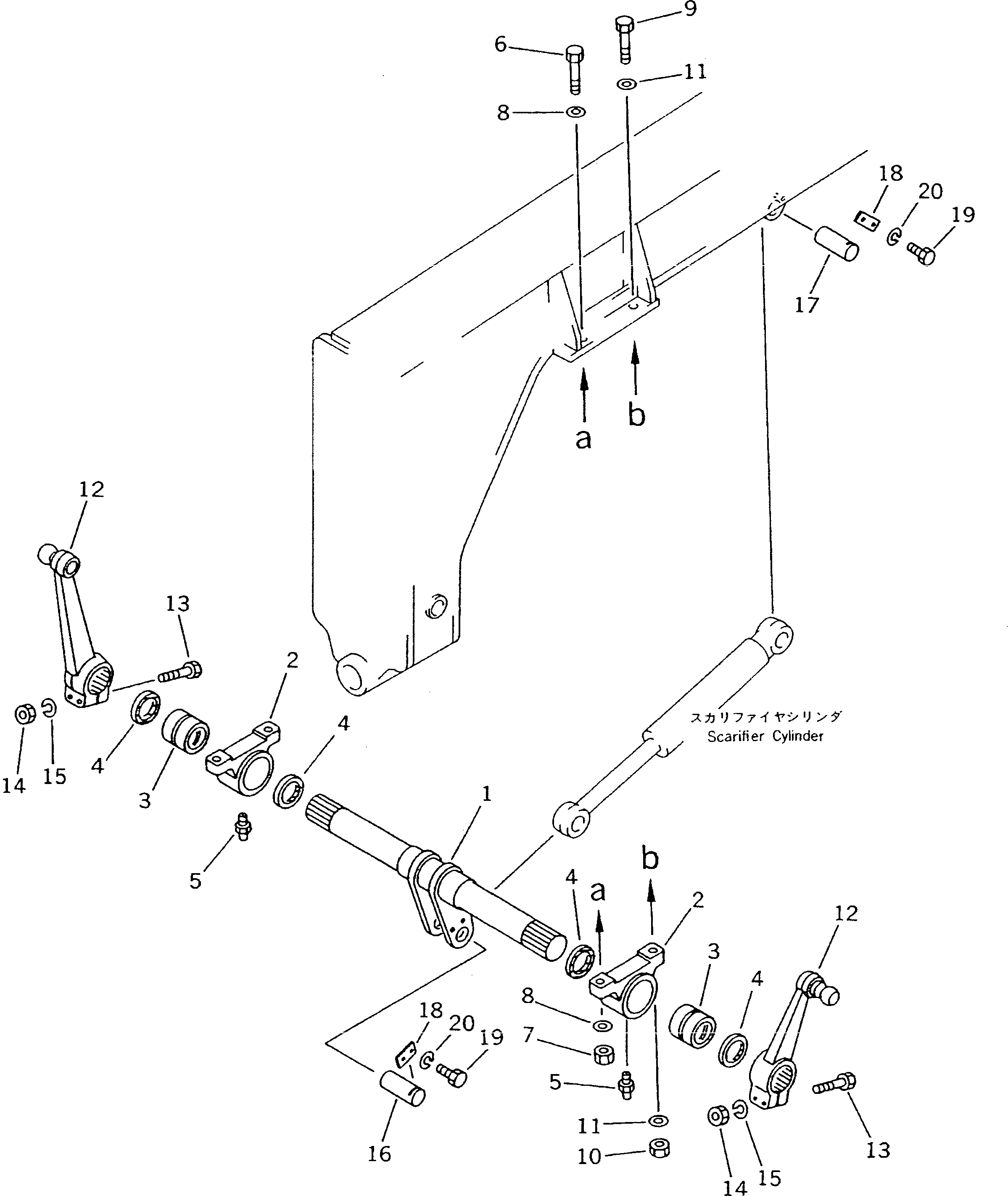 Вал 23A-71-11140 Komatsu