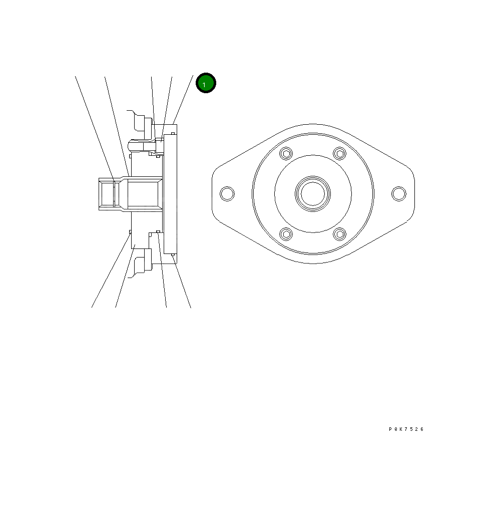 Адаптер UC1704350417 Komatsu