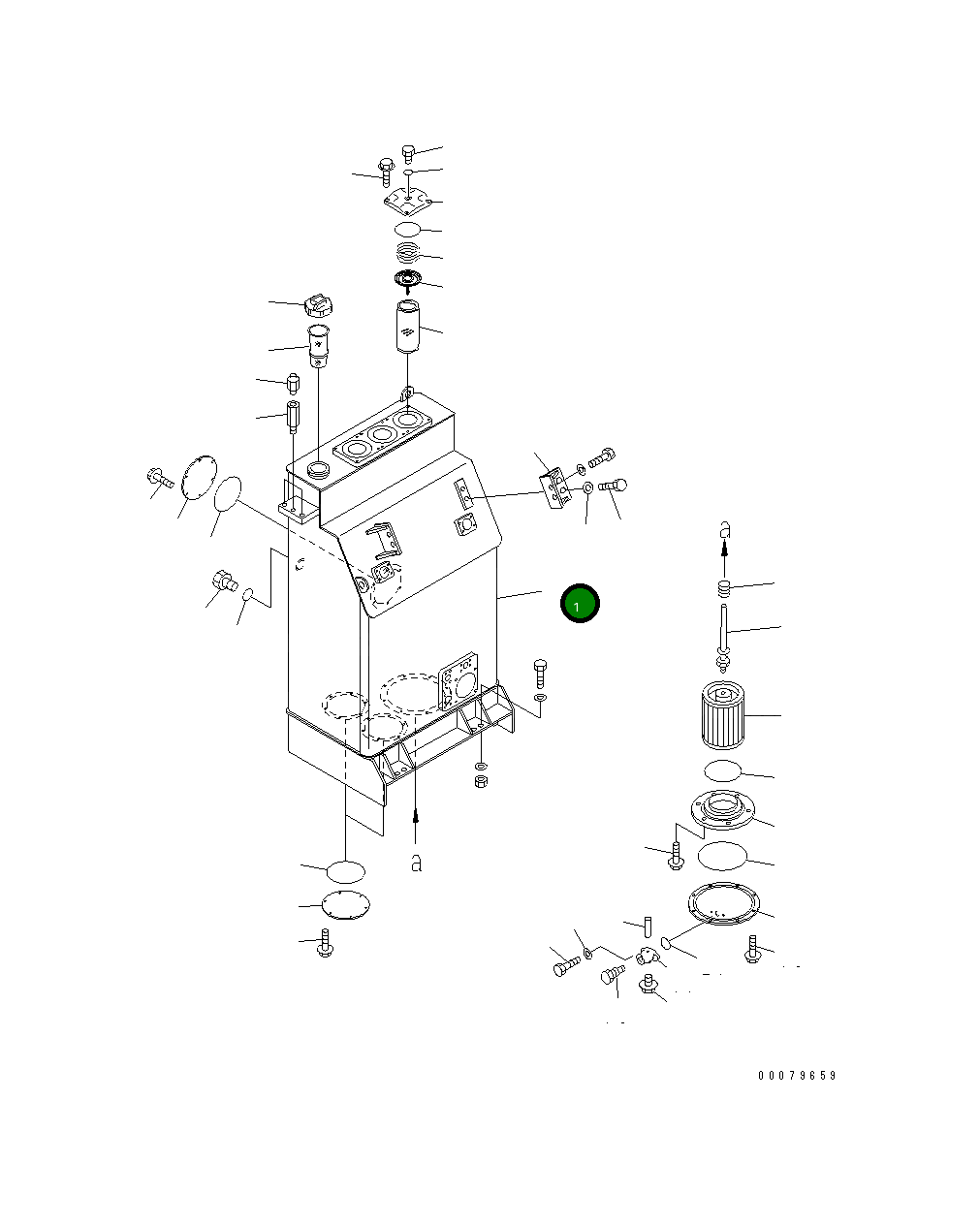 Бак 427-60-25113 Komatsu