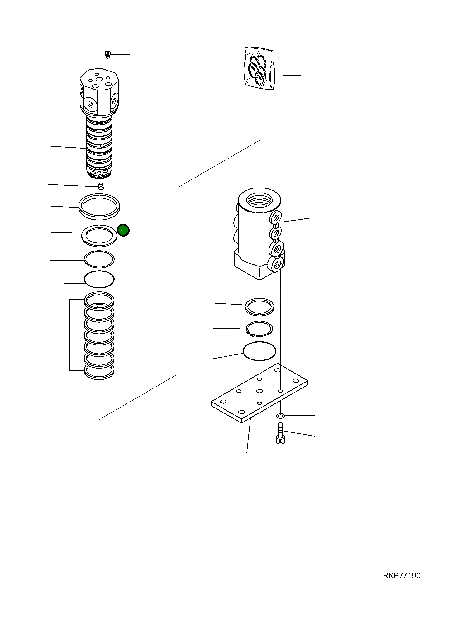 Вал 22L-09-R2F80 Komatsu