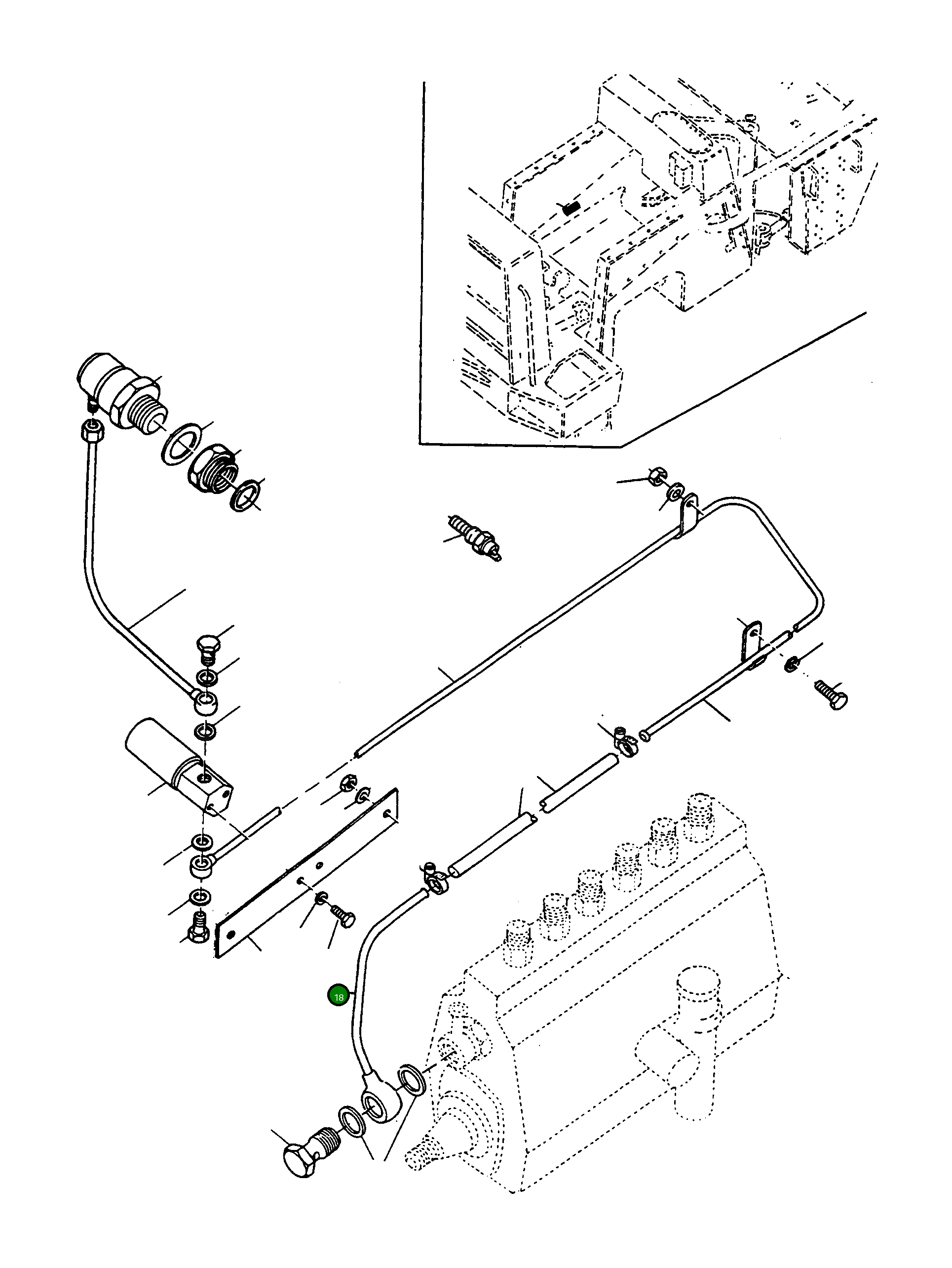 Банджо-фитинг 2992396M91 Komatsu