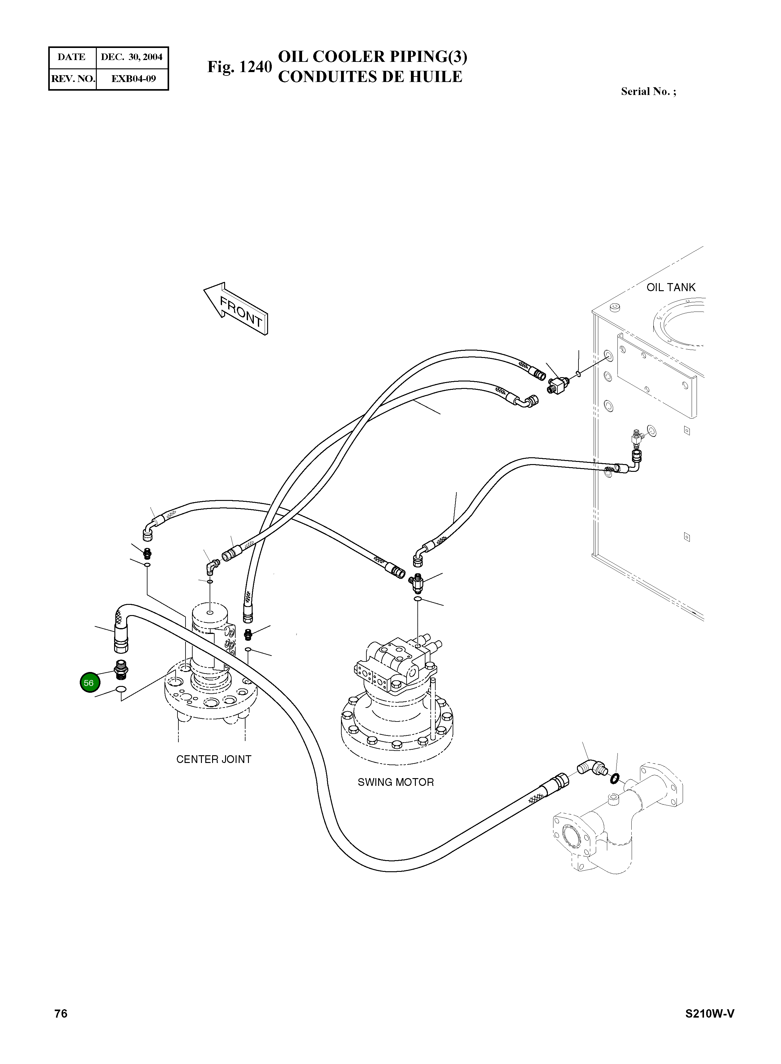 Адаптер PFO3/4-PF1 2181-2638D4 Komatsu
