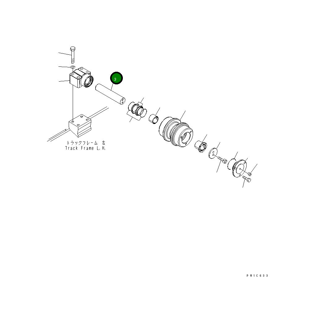 Вал 207-30-78130 Komatsu