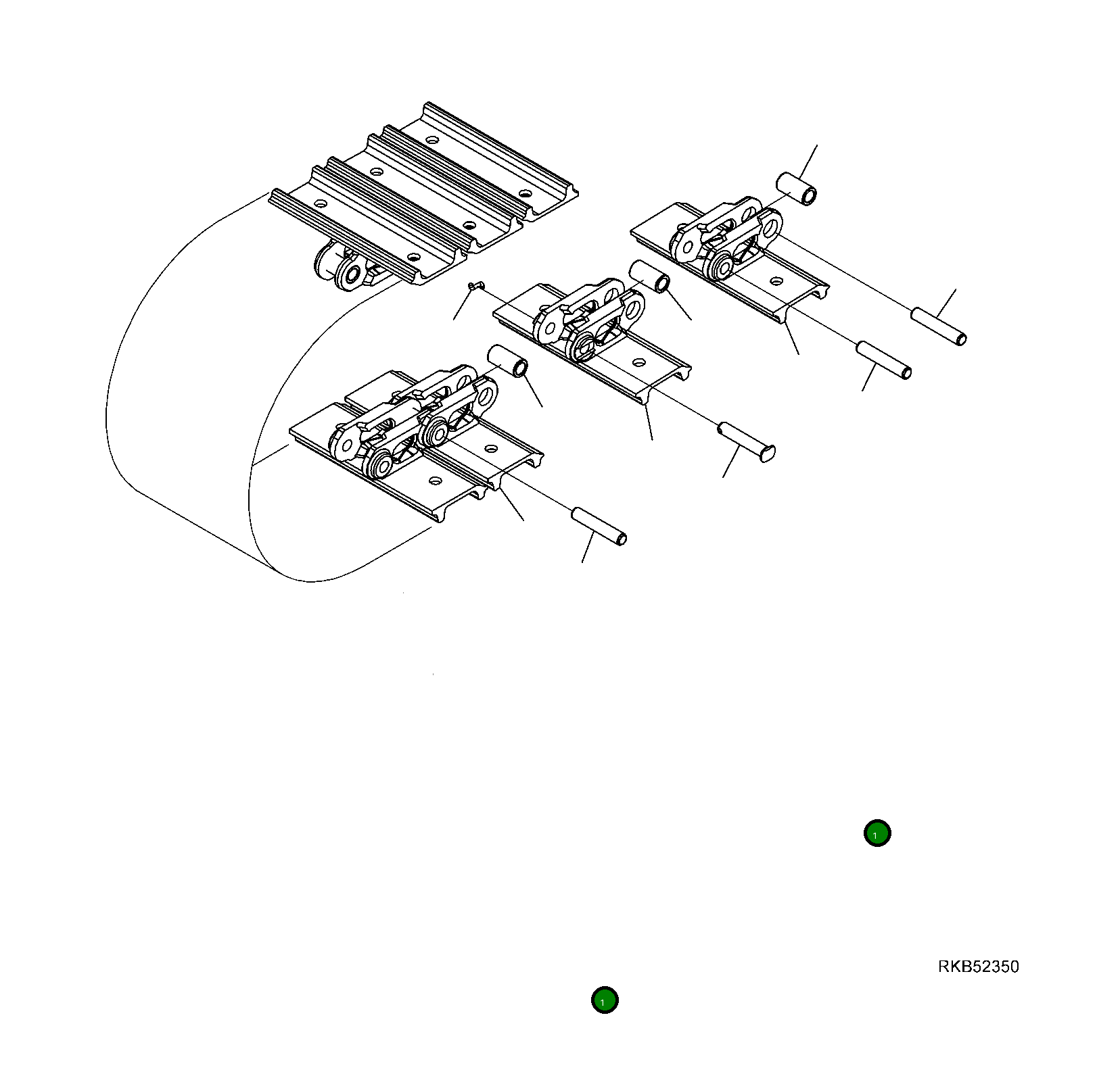 Башмак 20M-32-R3110 Komatsu