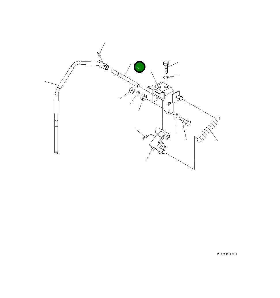 Вал 423-S35-3170 Komatsu