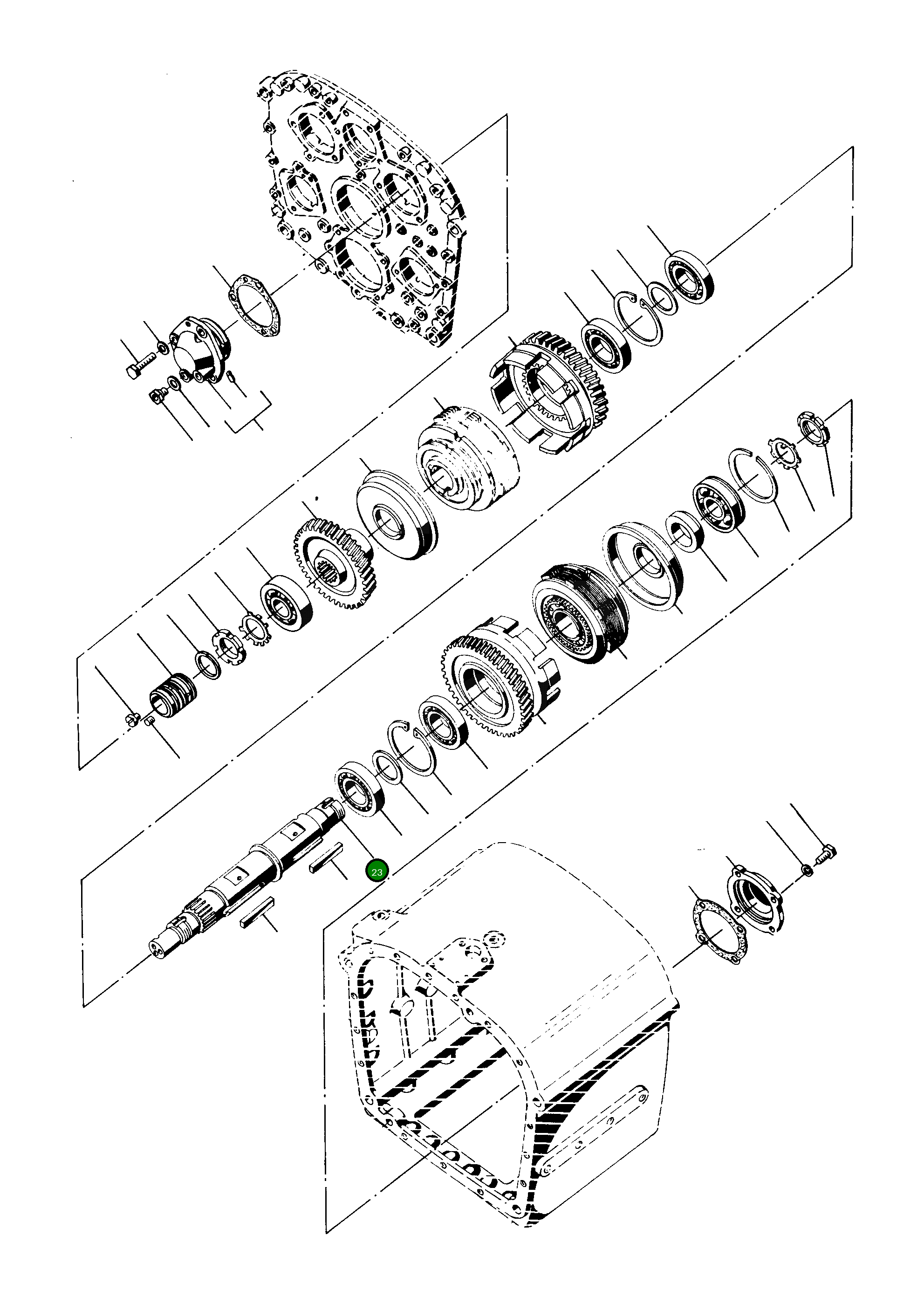 Вал 2886988M1 Komatsu