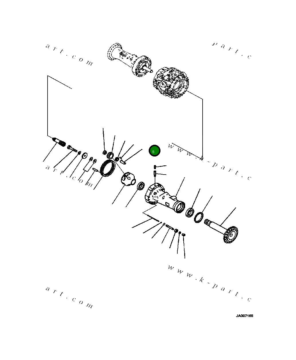 Вал 423-23-42510 Komatsu