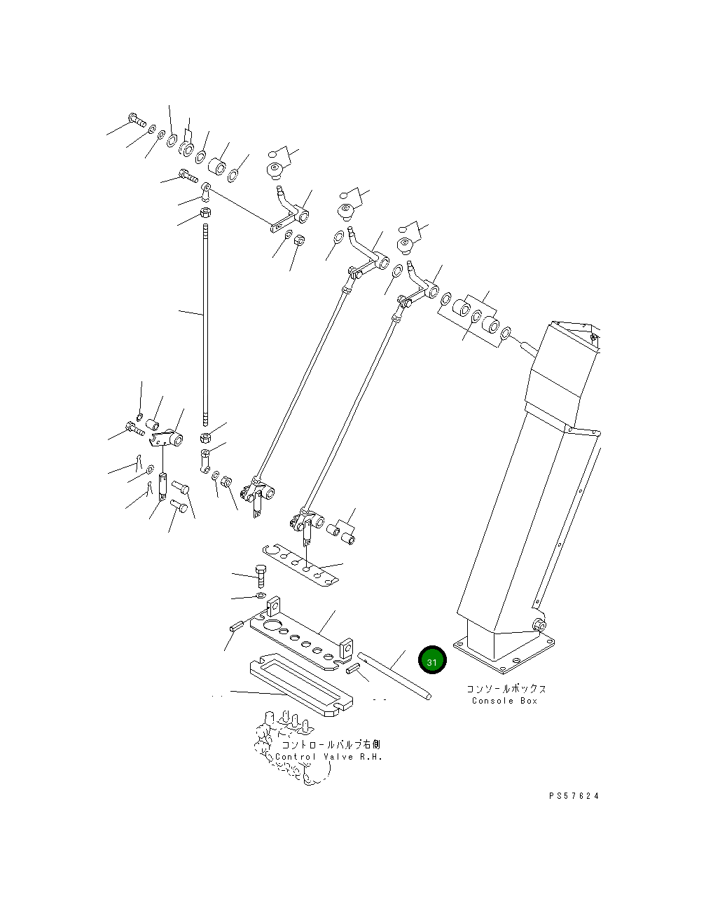 Вал 23D-43-21541 Komatsu
