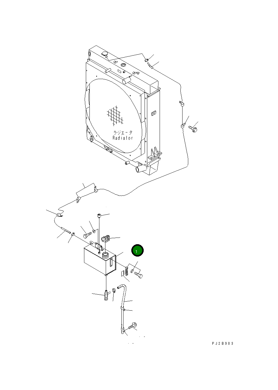 Бак 425-03-21612 Komatsu