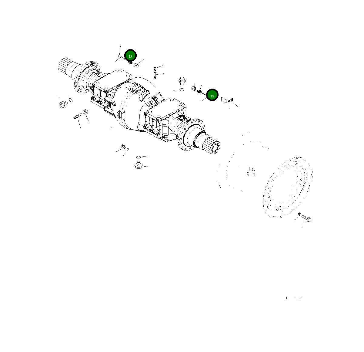 Вал 425-33-31810 Komatsu