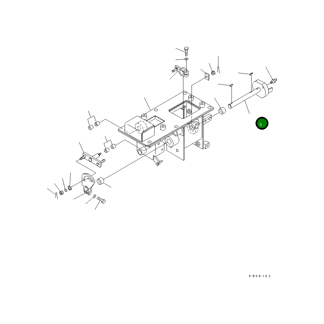 Вал 12G-43-51332 Komatsu