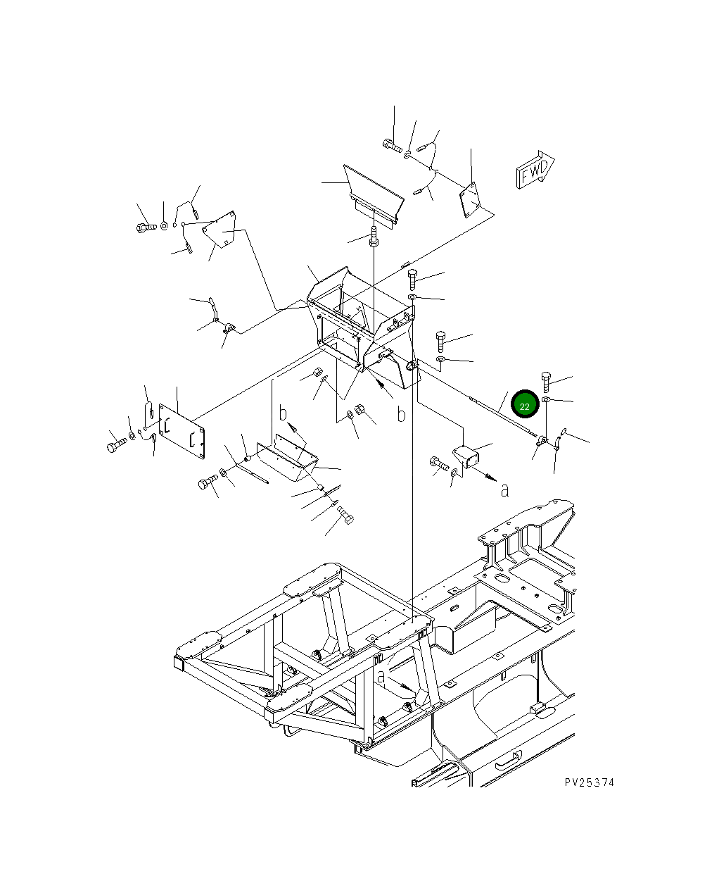 Вал 8221-70-2460 Komatsu