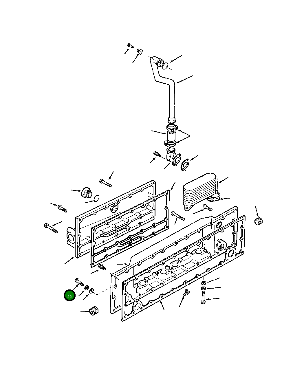 Болт (3/8 - 16x1 3/4 INCH) 1241 309 H1 Komatsu